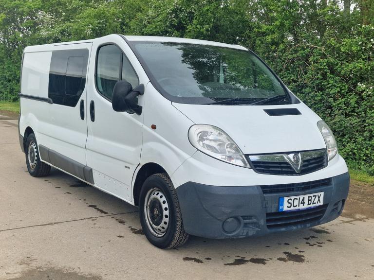 2014 Vauxhall Vivaro 2900 CDTI LWB 6 Seat Crew Cab  Drives Perfect  6m MOT