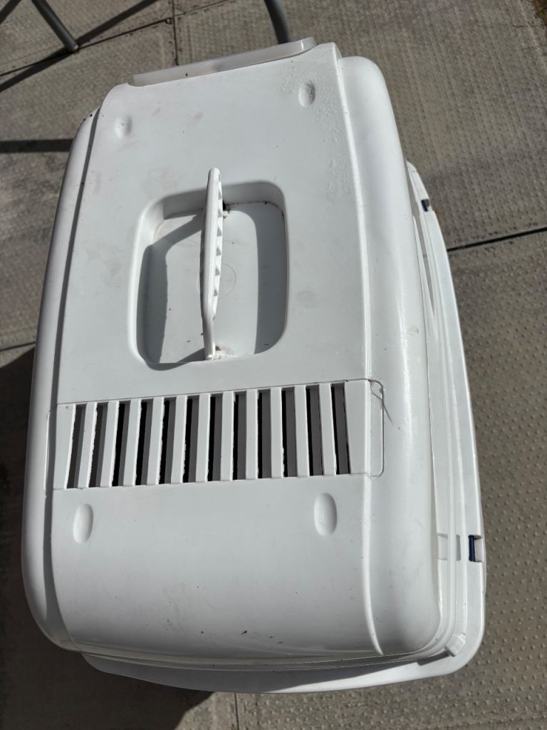 White Pet Carrier for Small Dog or Cat