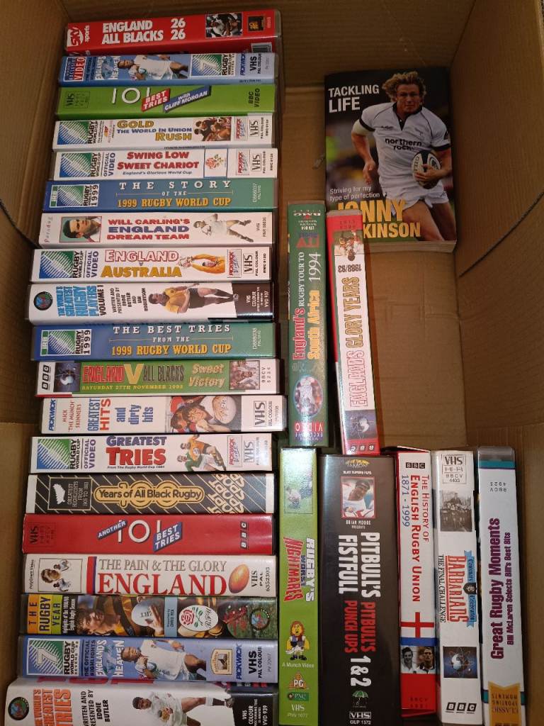 Rugby union England games VHS  selection