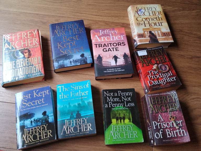 Nine Jeffrey Archer Books 4 Hardback & 5 Soft