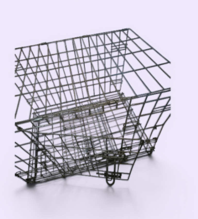 Pet cage silver 
