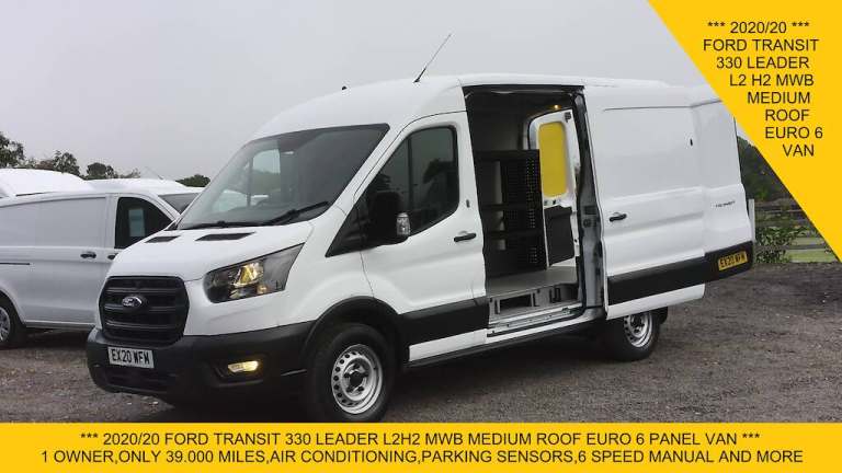 2020 Ford Transit 330 L2H2 MWB MEDIUM ROOF WITH ONLY 39.000 MILES,AIR CONDITIONING,PARKING SE Pan...