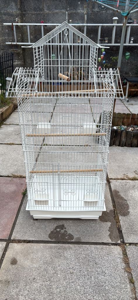 White large Bird cage 