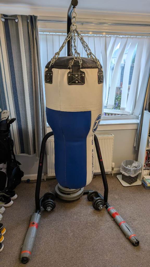 PUNCH BAG & STAND (Almost New)