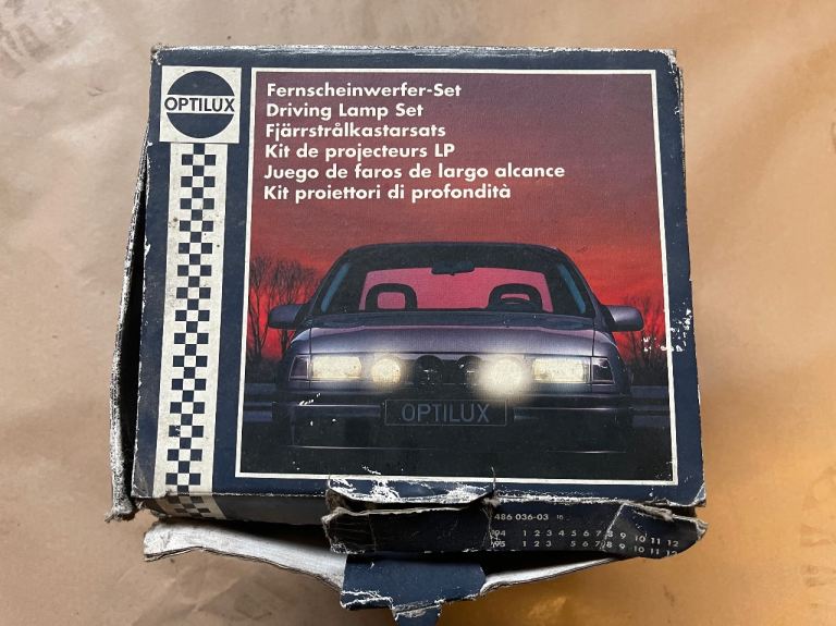 Optilux front car fog lights brand new in box 