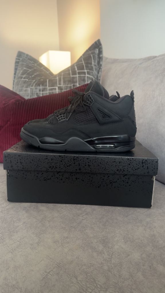 Nike Air Jordan 4 Retro Black Cat - UK 10 Brand New