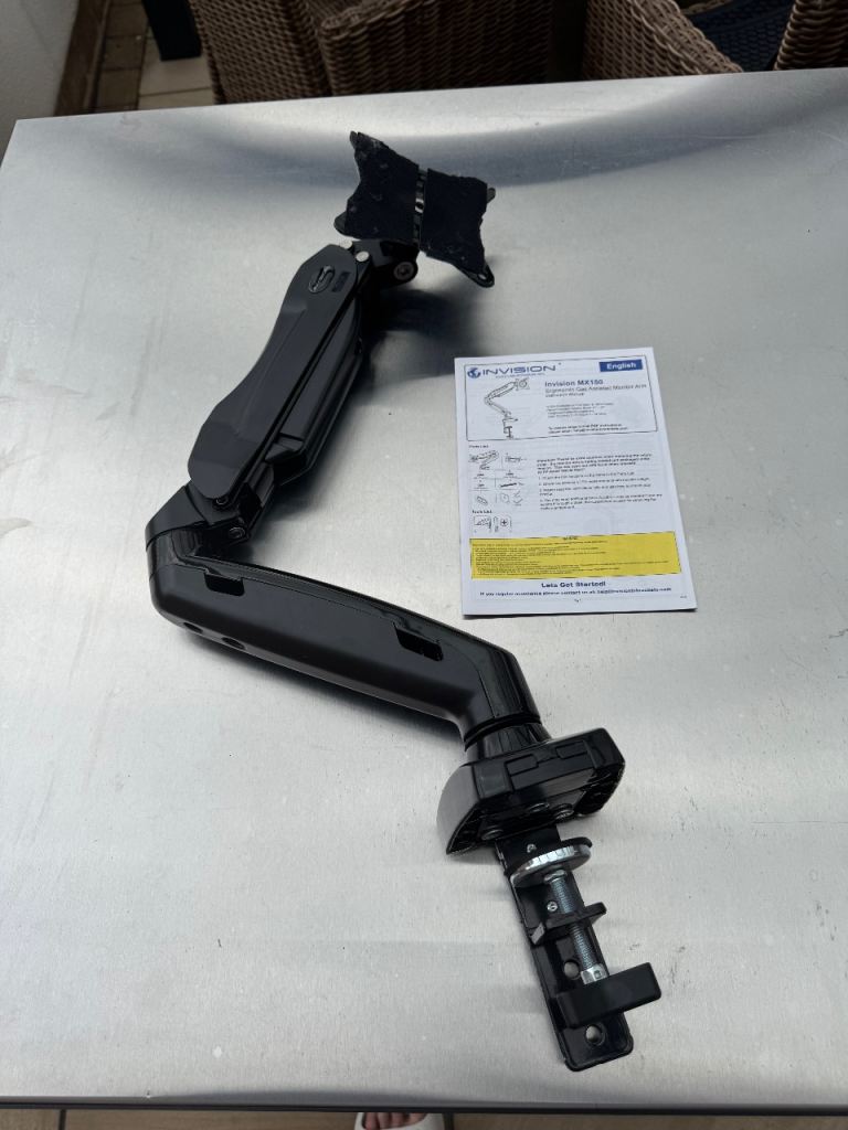 Invision MX150 - Ergonomic Gas Assisted Monitor Arm