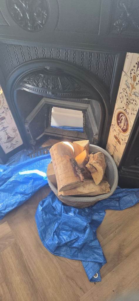 Victorian style fireplace (metal)