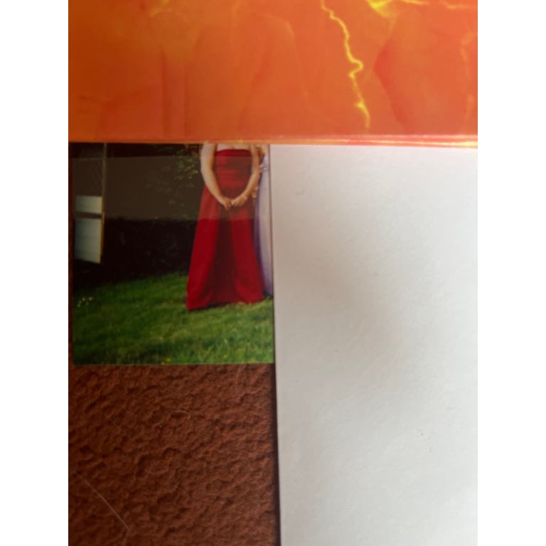 Red satin bull gown size 18 worn once as new