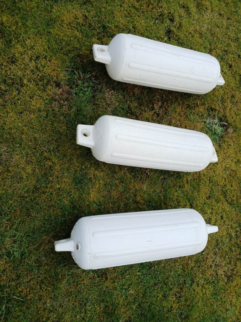 Used set of 3 boat fenders for sale