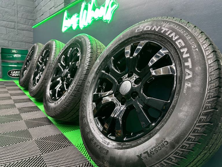 Genuine Ford Ranger Wildtrak 18" Powder Coated Black Alloy Wheels & 6/7mm+ Continentals!