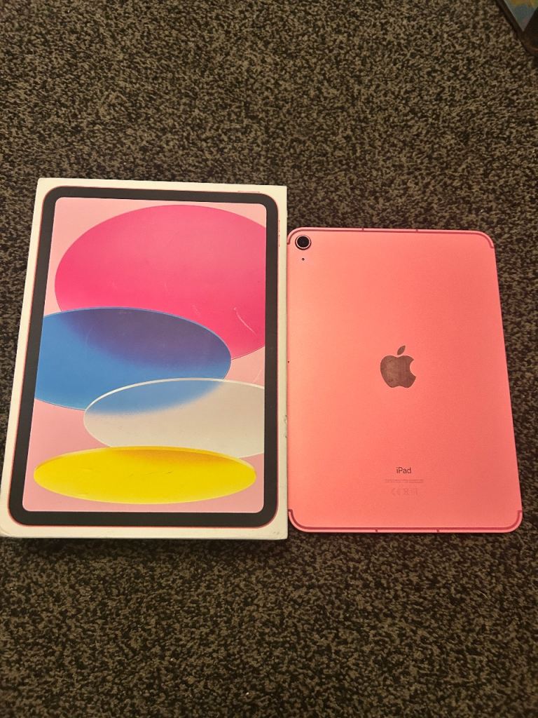 Apple iPad 10th Gen Pink with Box – As Good As New