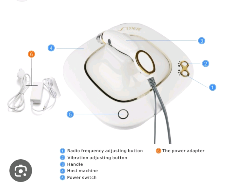 Golden Eye Device Eye Care Massager Facial with negative ION RF