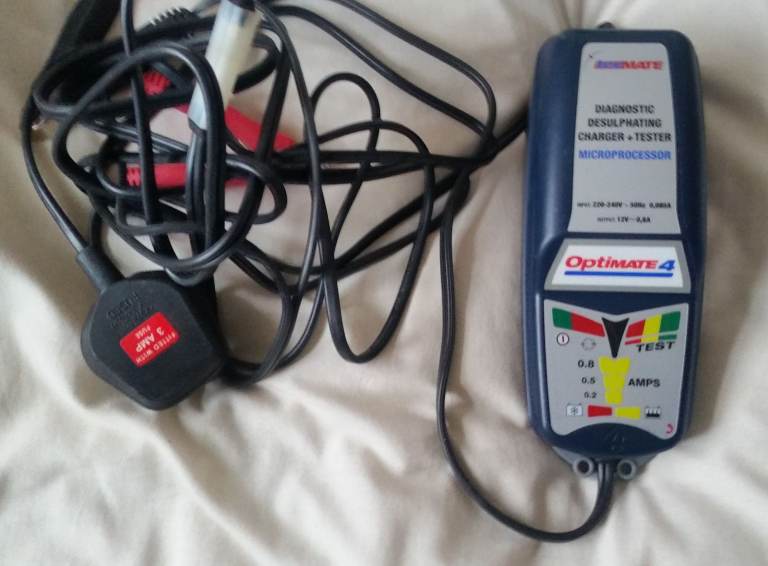 Optimate 4 Diagnostic Desulphating Charger+Tester microprocessor dual program12V