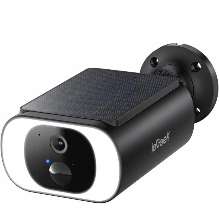 IGeek Wire Free 2K Battery Security Camera with Embedded Solar Panel