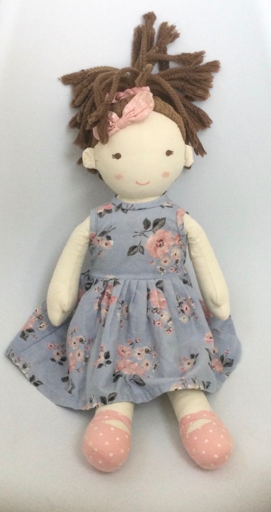 Cath Kidston Cath Kids Blue floral Ballerina Rag Doll Ragdoll soft toy 