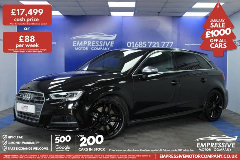 2017 05 AUDI S3 2.0 TFSI SPORTBACK 5DR PETROL S TRONIC QUATTRO EURO 6 (S/S) (310