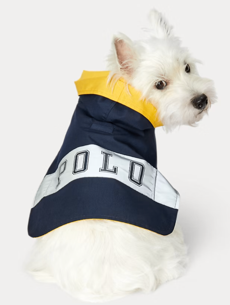 Polo Ralph Lauren Dog Raincoat Waterproof Reflective Coat (L) RRP £225