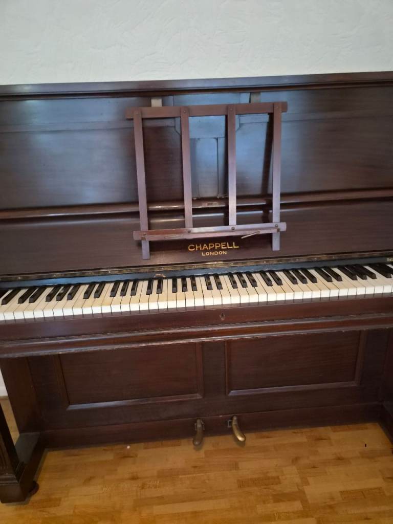 Chappell Upright Piano – Dark Wood Finish