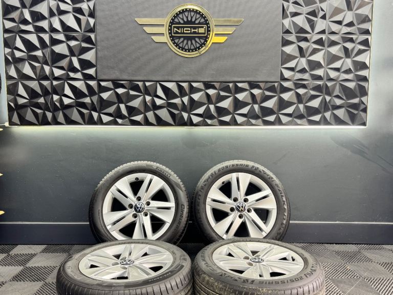 16” inch genuine vw alloys wheels 5x112 golf caddy touran mk8.5 mk8 mk7.5 gtd gt