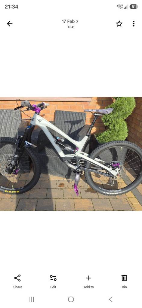 YT CAPRA 2020 SIZE MEDIUM WITH UPGRADES 