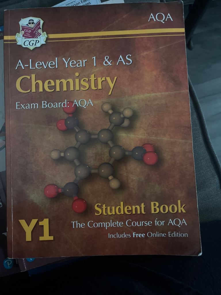 CGP A-Level Year 1 & AS Chemistry Student Book AQA