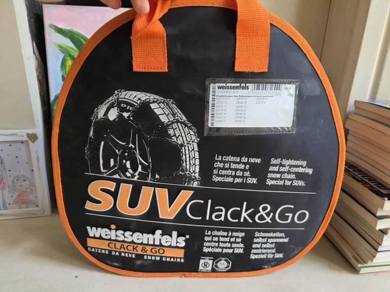 Unused Weissenfels Clack & Go SUV snow chains RTS NR9
