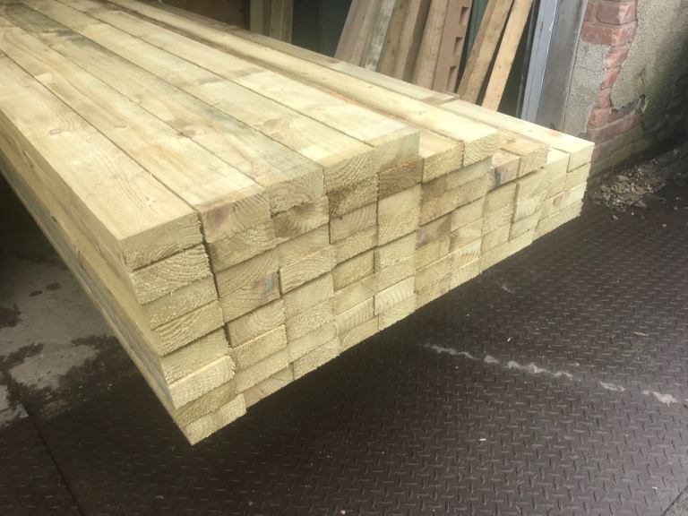 4x2 Timber Sq Rail 3.6m - Delivery Available