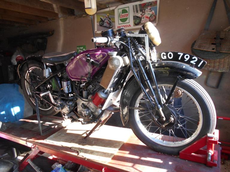 1930 Scott Flying Squirrel Flying Squirrel 600 Classic Vintage Running Project.