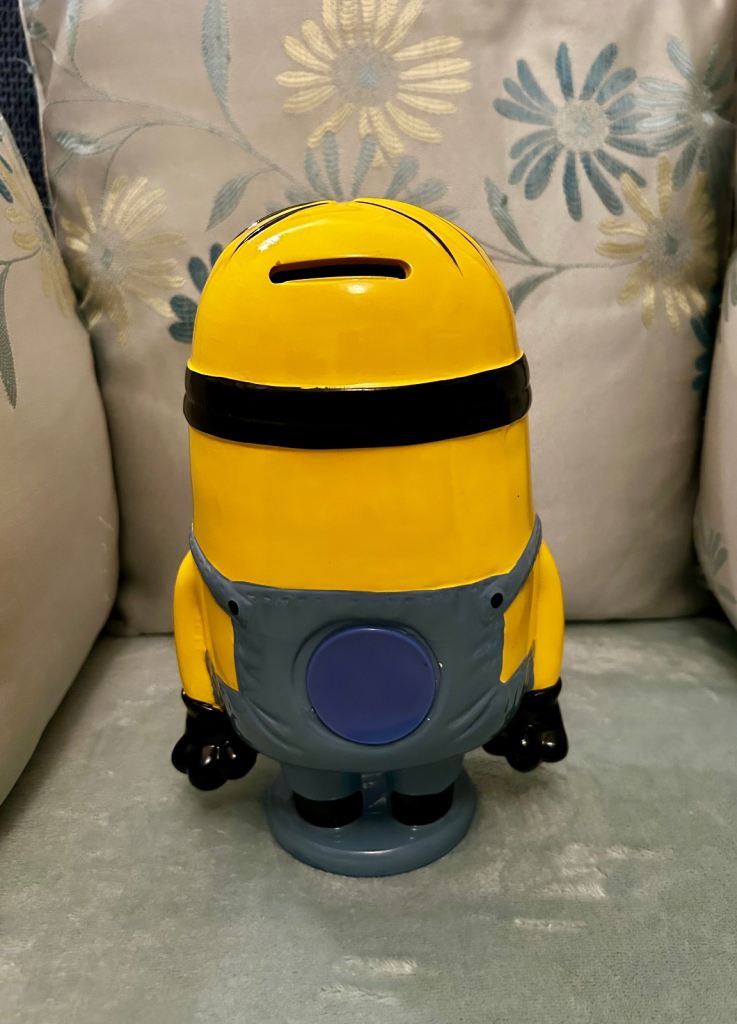 Kevin the minion piggy bank