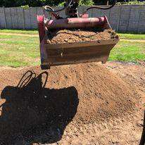 Soil screening bucket digger attachment, mobile soil screener for hire, recycling & muck away  