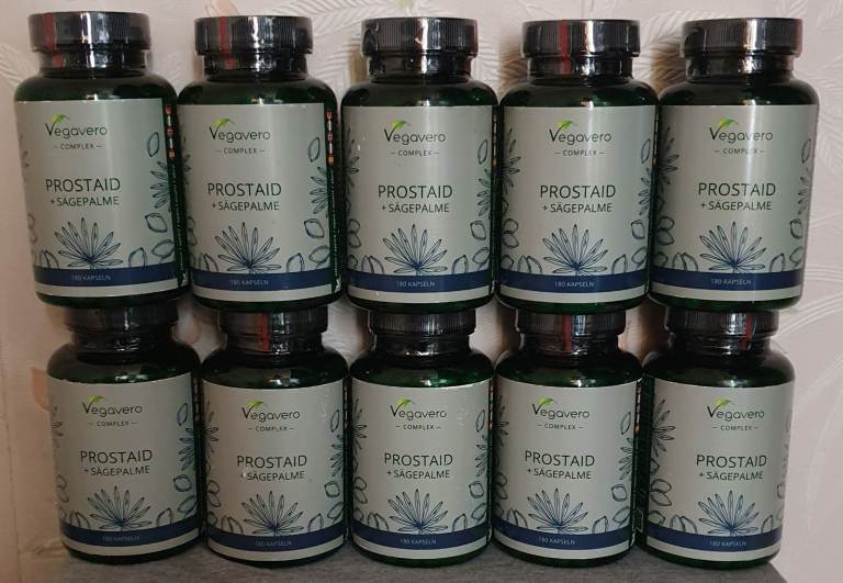 10 x BOTTLES of 180 CAPSULES VEGAVERO PROSTAID PROSTATE JOB LOT BUNDLE