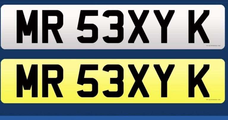 number plate MR 53XY K  private plate car number plate 