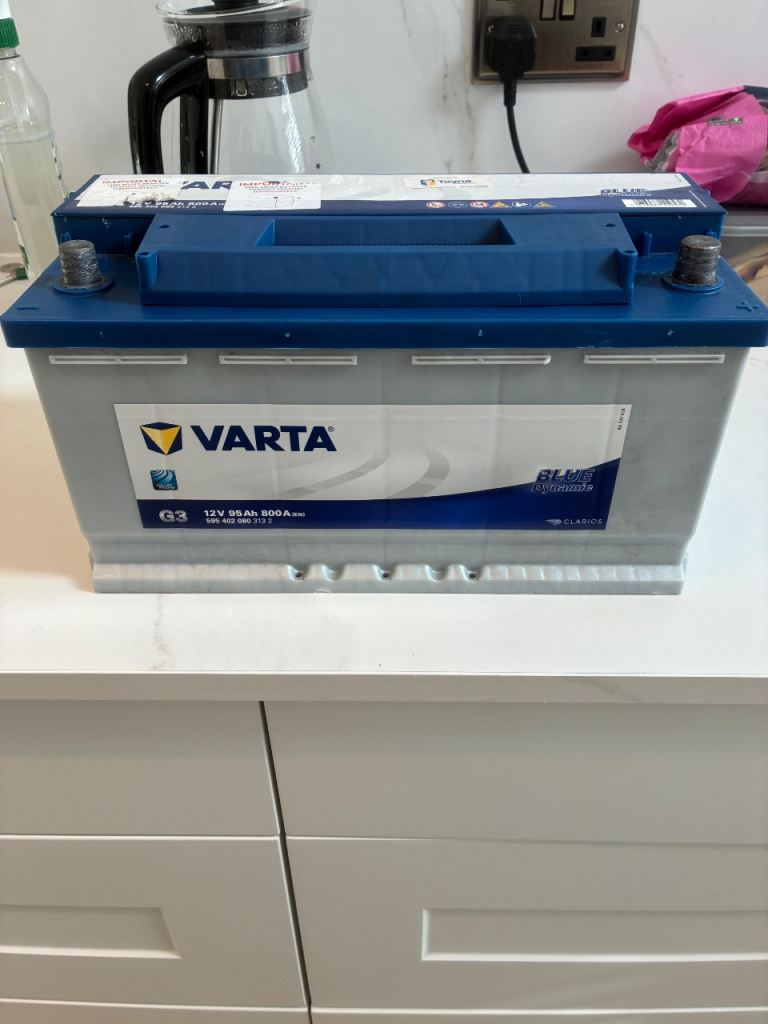 VARTA 95ah CAR BATTERY AS NEW