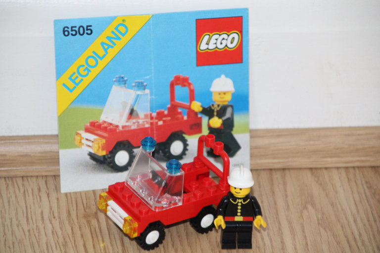 3 Lego Town sets: 6505 Fire Chief's Car * 6512 Landscape Loader * 6655 Auto & Tire Repair