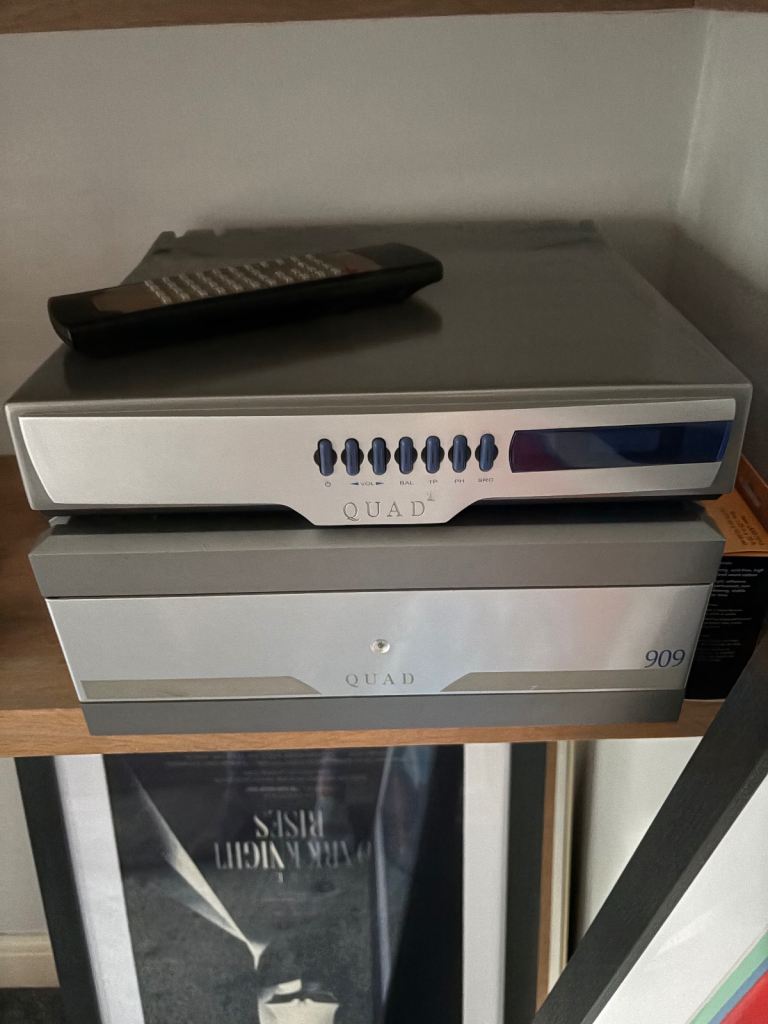 Quad Pre & Power Amps 99 / 909 Original Boxes & Remote 