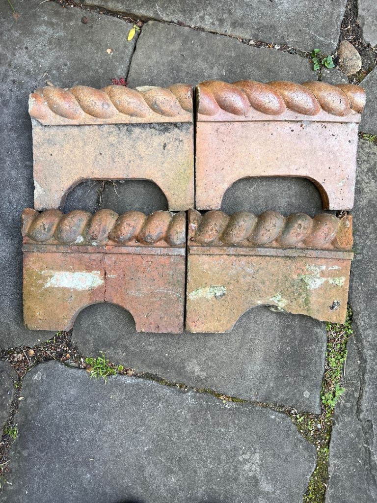 4x Vintage Rope edging, victorian style, path, garden edging