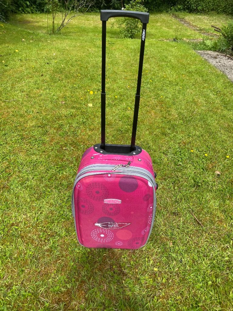 Frenzy Pink Kids Suitcase - Good Condition
