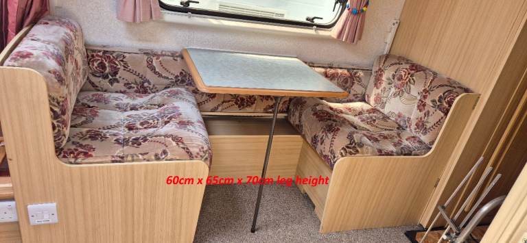 Caravan motorhome camper or boat table - not free standing (attached to the wall)