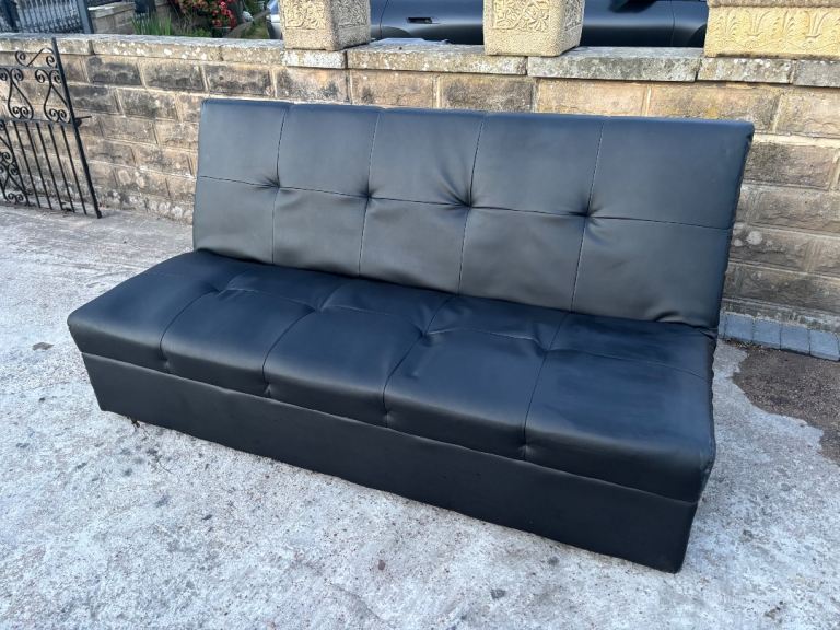 Faux Leather 3 Seater Sofa bed