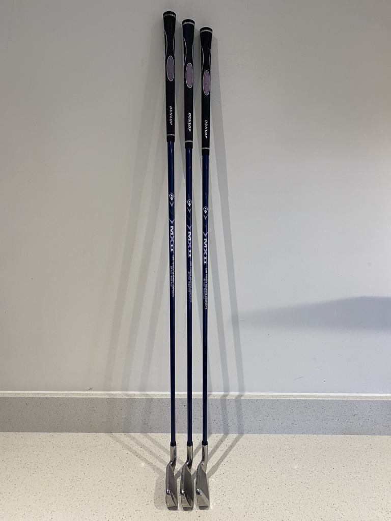 LADIES DUNLOP POWER MX II LONG IRONS 3/4/5 * IMMACULATE *