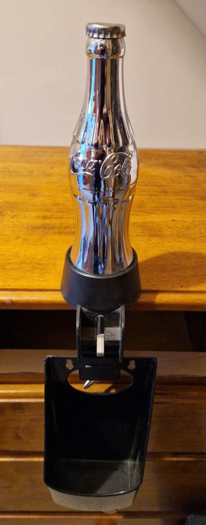 Coca Cola branded shiny silver (ex-pub) bottle opener.