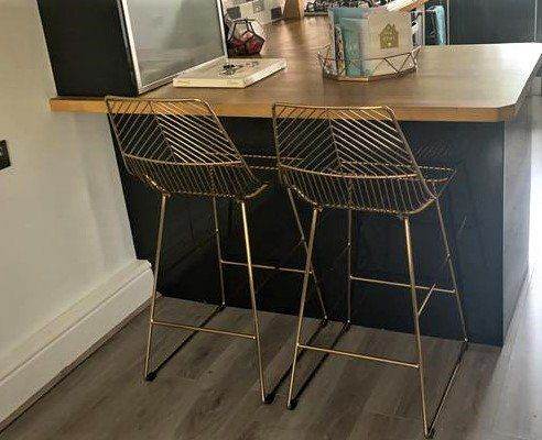 BRAND NEW -  GOLD BAR STOOL £50 EACH