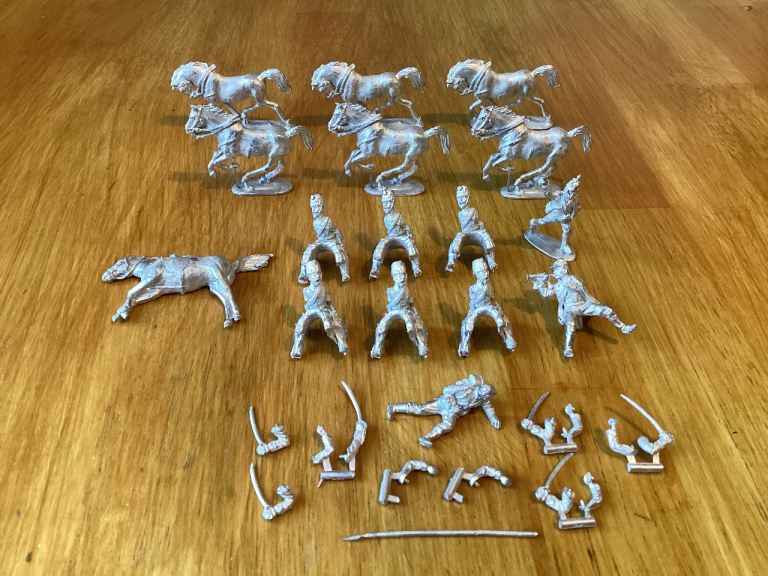 Napoleon Model Figures White Metal Bundle Napoleonic Cavalry As New Condition