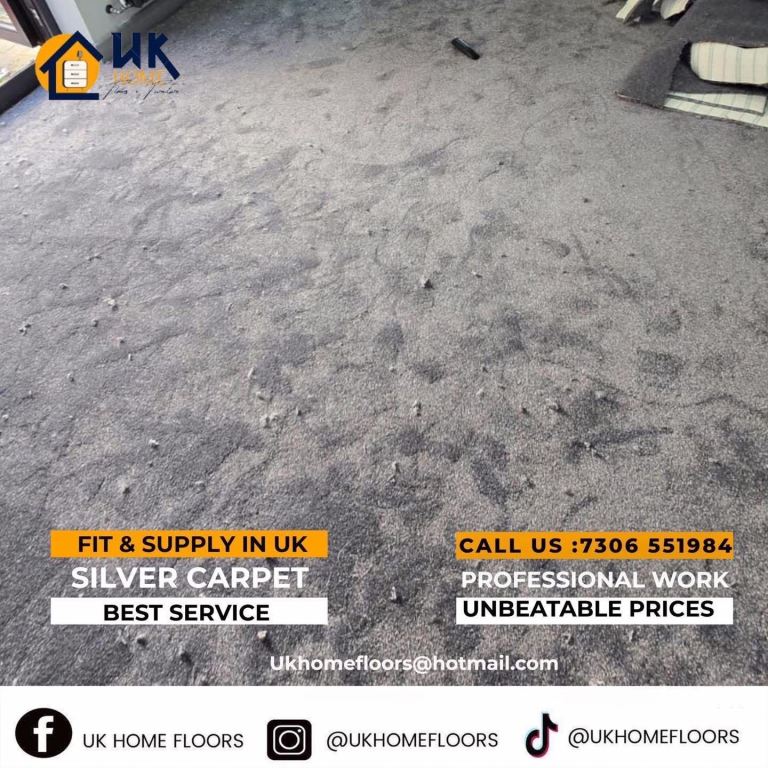 Low cost silver carpet 