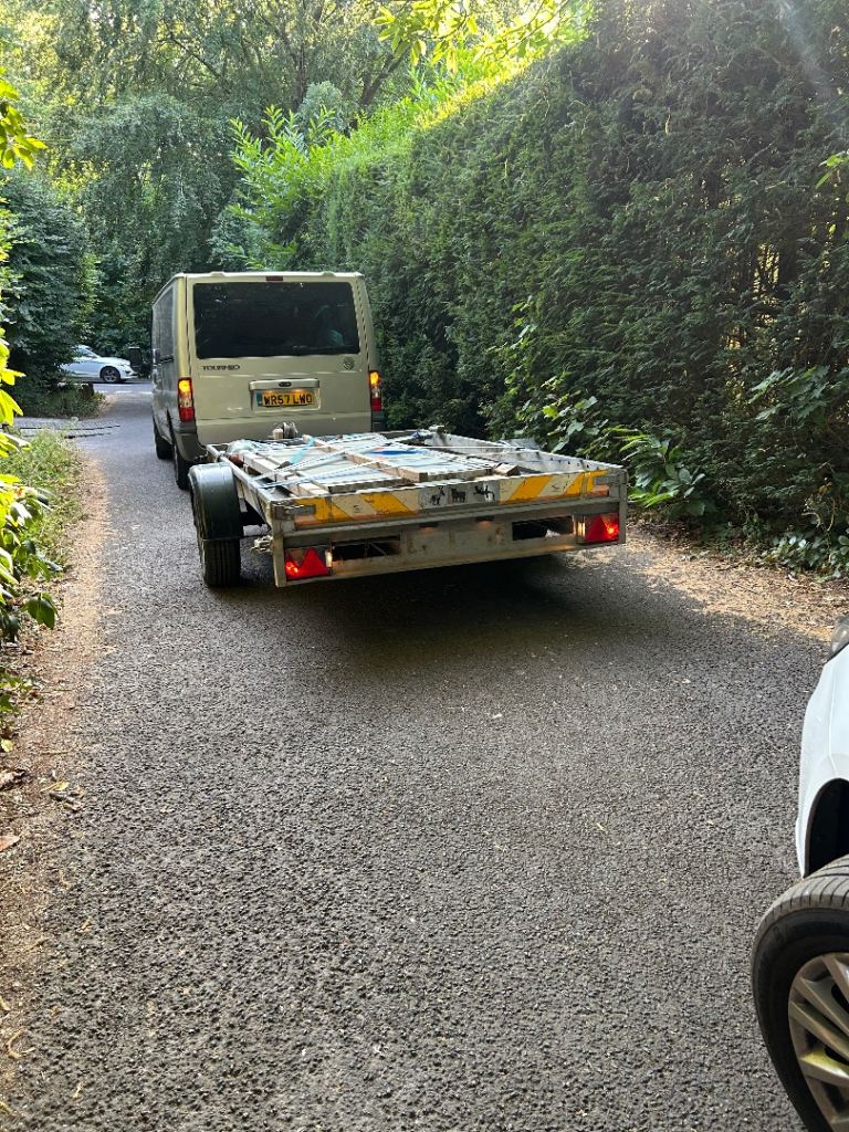 10x5 plant trailer winch ramps braked 1.5ton 