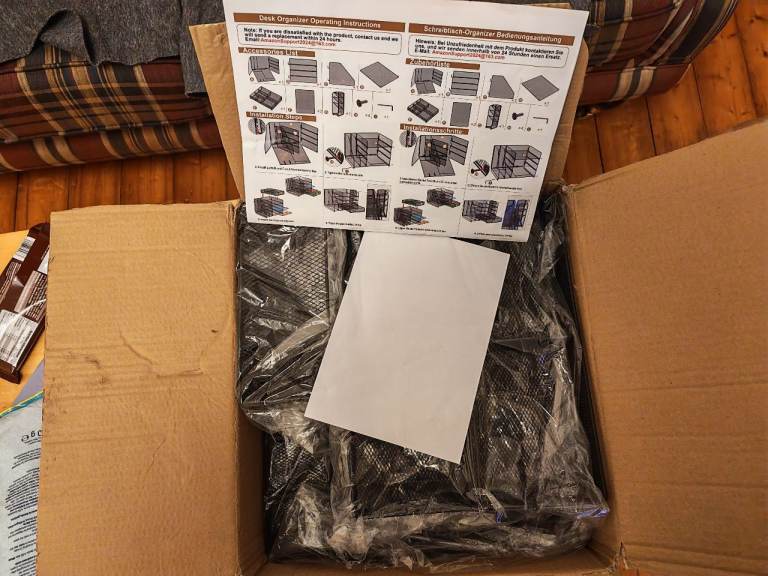 Metal Mesh Desk Organiser