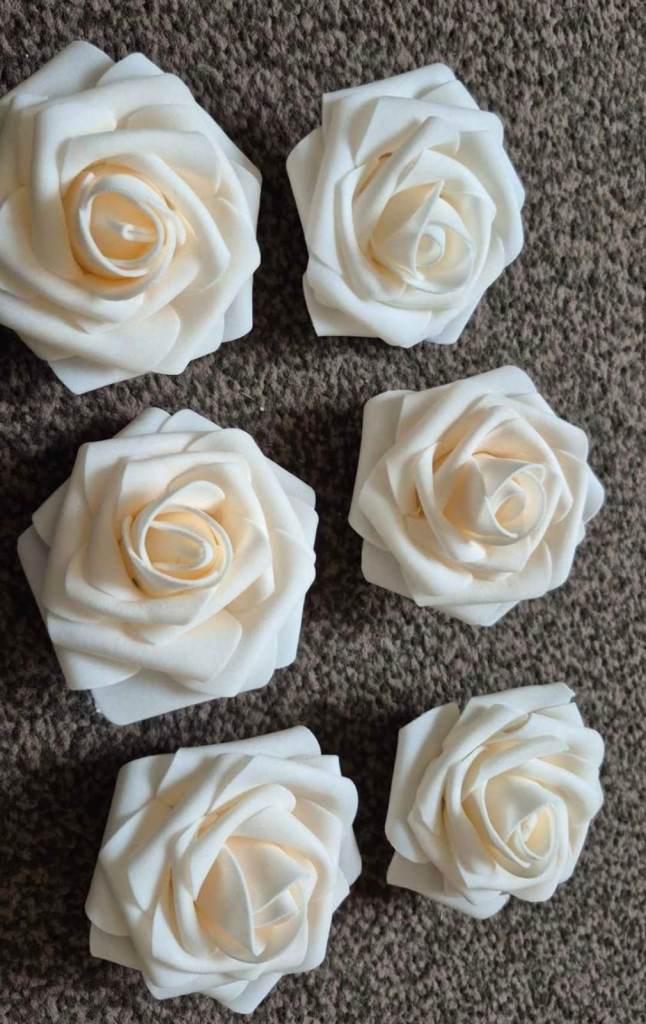 Flower Rose Head x6 