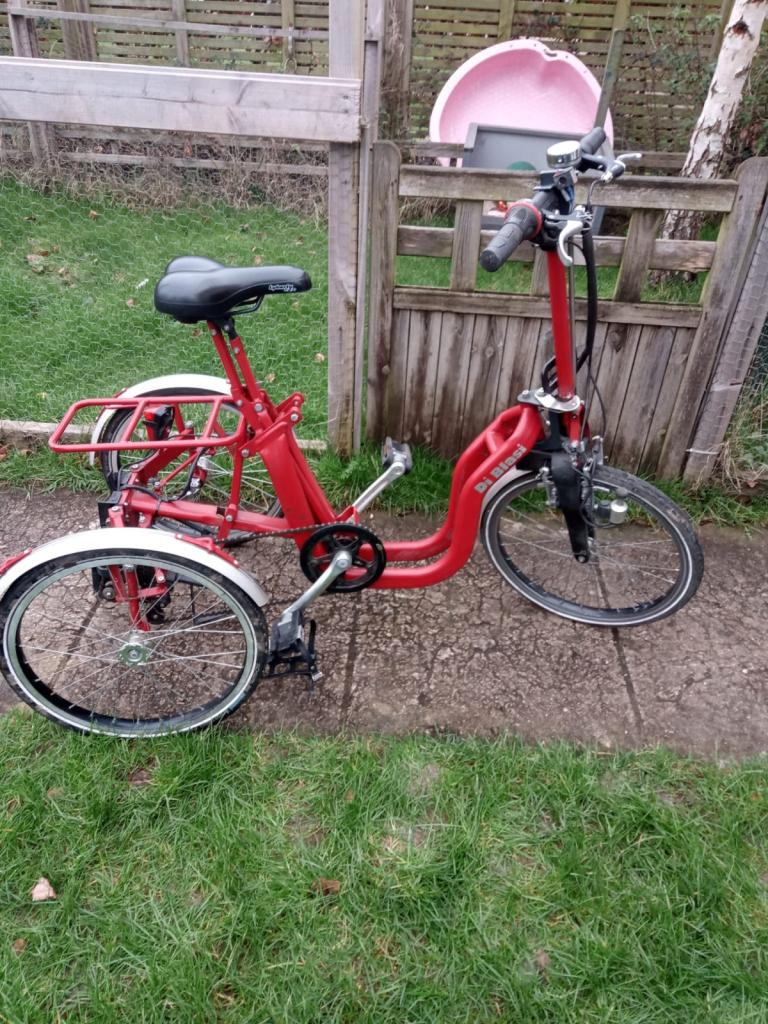 Di Blasi electric folding tricycle red 
