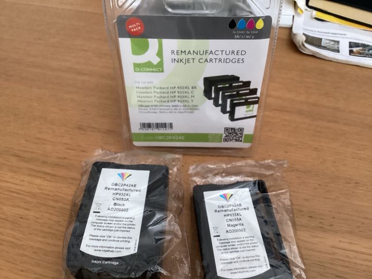 Replacement Ink Cartridges HP932XL, 933XL